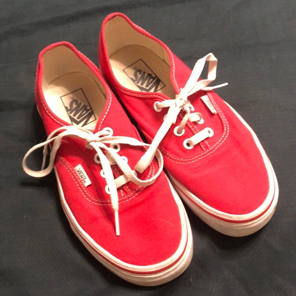 light red vans